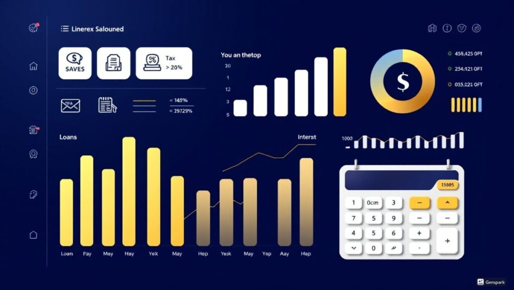 Calculate Simple & Compound Interest, Sales Tax, Loans, ROI, Retirement savings, and Tax Brackets with our all-in-one Financial Calculator Suite.